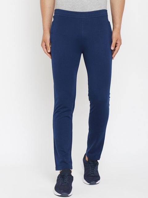 

Okane Men Blue Solid Track Pants