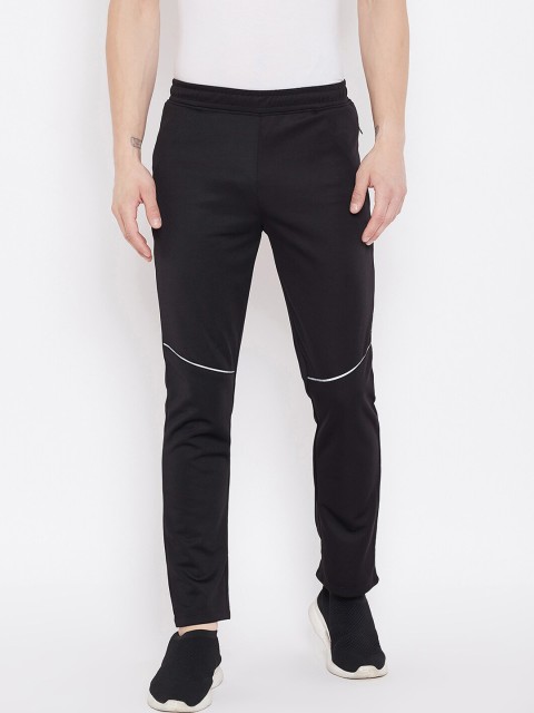 

Okane Men Black Plus Size Track Pants