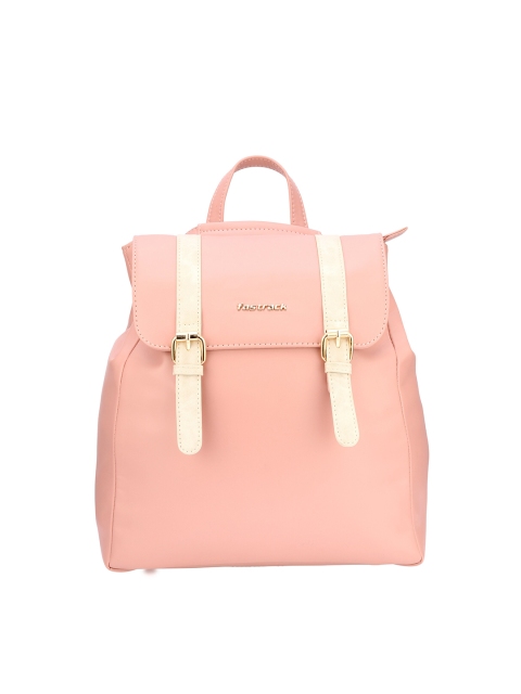 

Fastrack Women Peach-Coloured Solid Backpack
