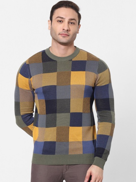 

Celio Men Olive Checked