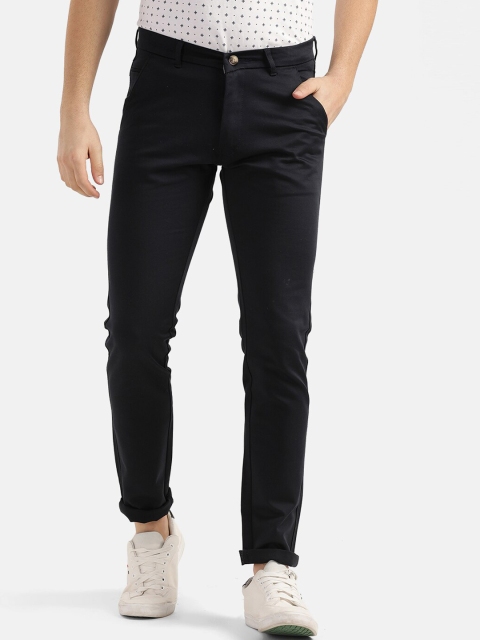 

V2 Value & Variety Men Navy Blue Cotton Regular Trousers