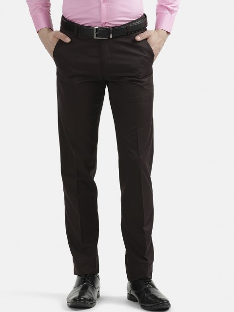 

V2 Value & Variety Men Coffee Brown Formal Trousers