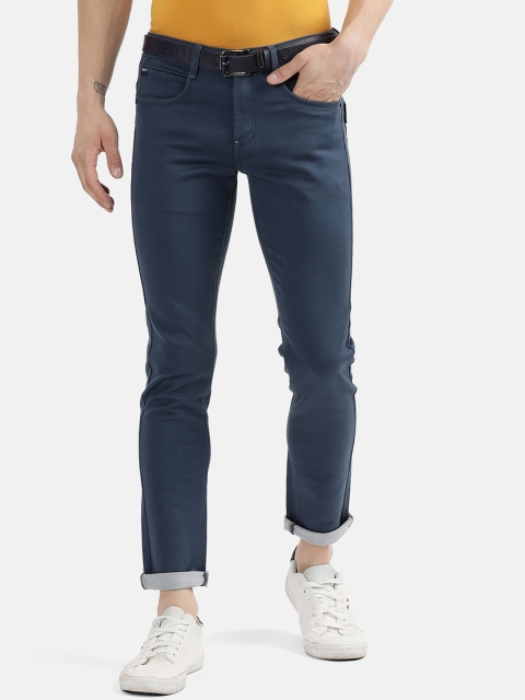 

V2 Value & Variety Men Blue Cotton Chinos Trousers
