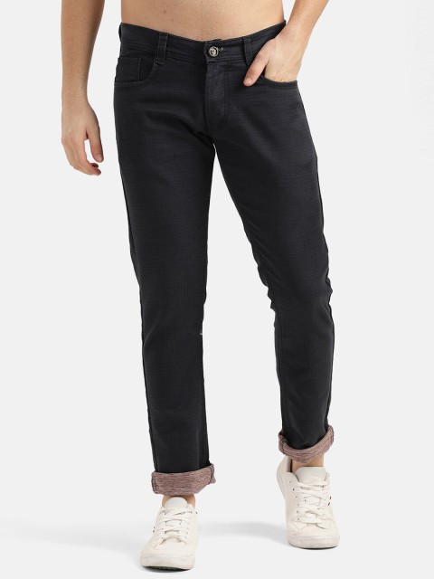 

V2 Value & Variety Men Navy Blue Cotton Regular Trousers