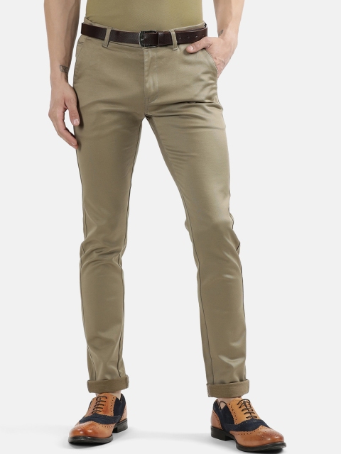 

V2 Value & Variety Men Beige Cotton Regular Trousers
