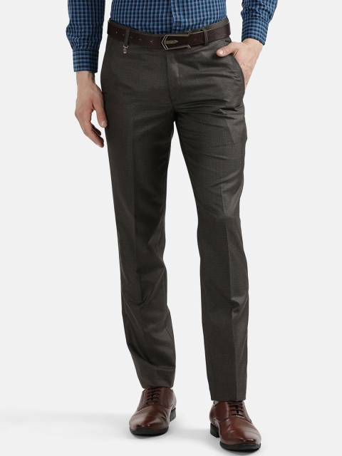 

V2 Value & Variety Men Brown Cotton Formal Trousers