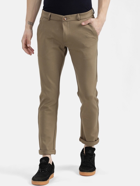 

V2 Value & Variety Men Brown Cotton Regular Trousers