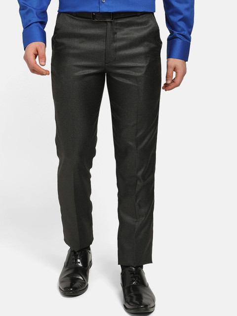 

V2 Value & Variety Men Green Formal Trousers