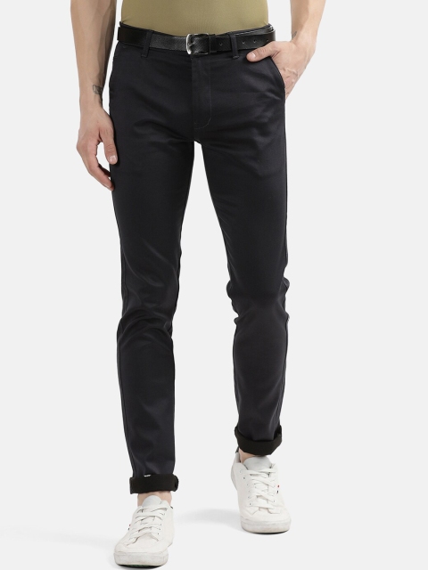 

V2 Value & Variety Men Charcoal Grey Cotton Chinos Trousers