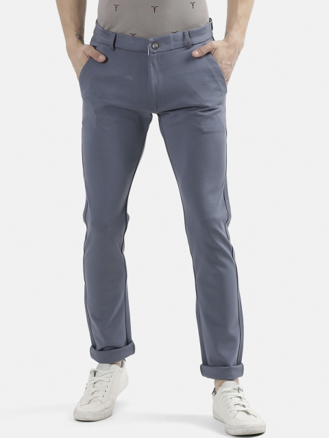 

V2 Value & Variety Men Blue Cotton Chinos Trousers