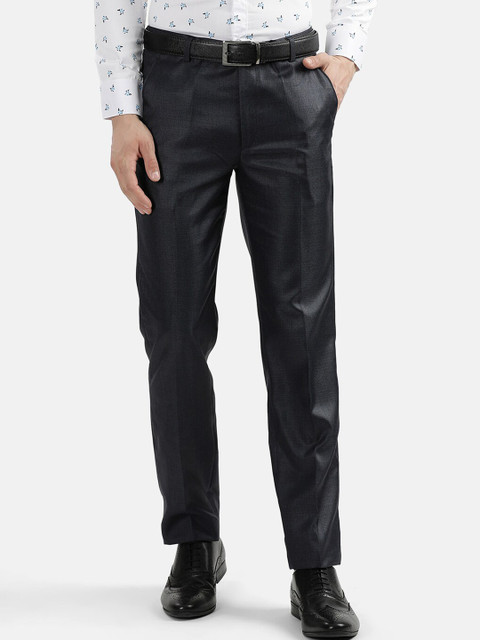 

V2 Value & Variety Men Navy Blue Formal Trousers