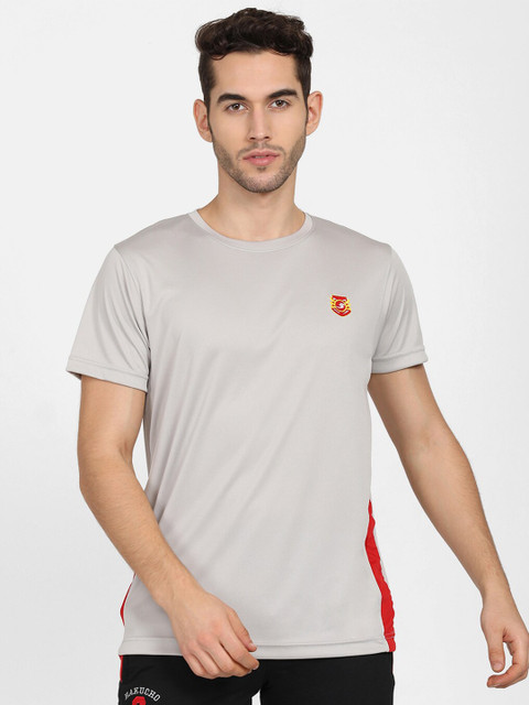 

V2 Value & Variety Men Grey Cotton T-shirt