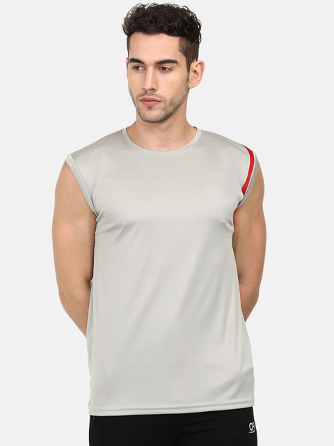 

V2 Value & Variety Men Grey Cotton T-shirt