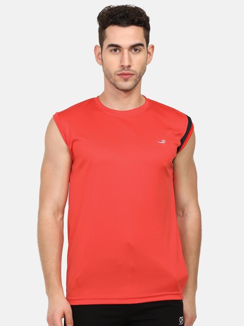 

V2 Value & Variety Men Orange Cotton T-shirt
