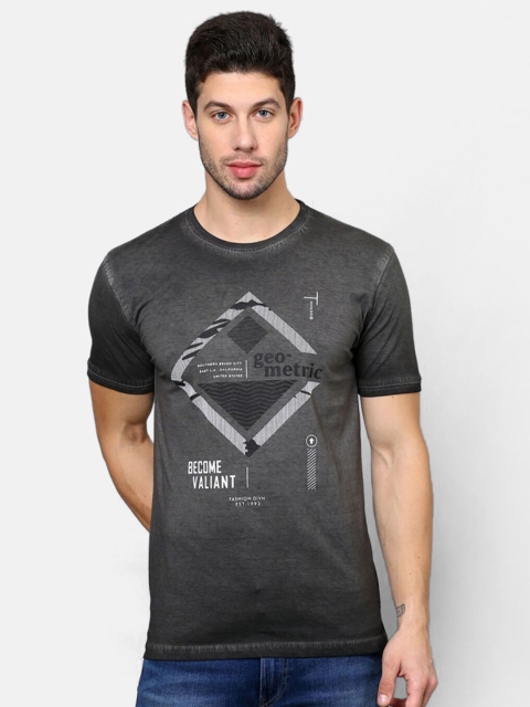 

V2 Value & Variety Men Grey Typography Printed T-shirt