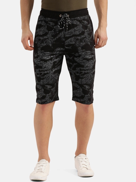 

V2 Value & Variety Men Black Printed Mid-Rise Regular Shorts