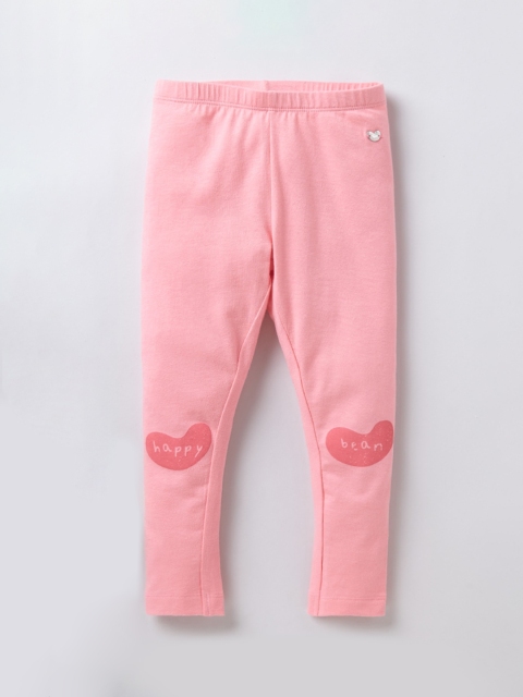 

Ed-a-Mamma Girls Pink Printed Ankle-Length Leggings
