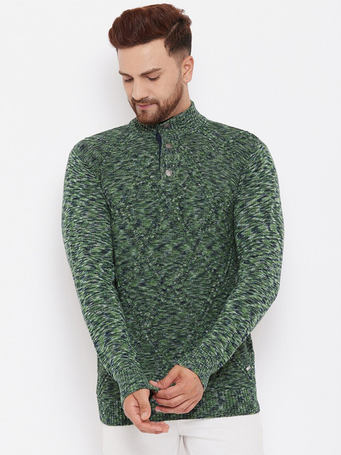 

98 Degree North Men Green Self Design