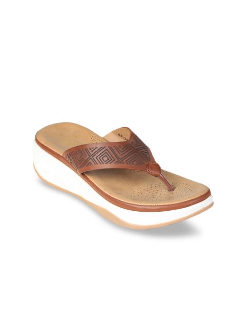 

Liberty Women Brown PU Comfort Sandals