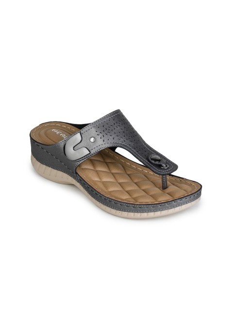 

Liberty Women Black PU Comfort Sandals