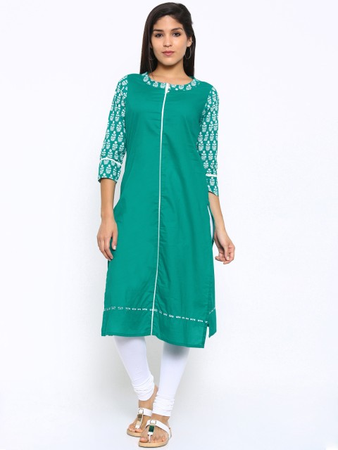 

Vishudh Women Green Kurta