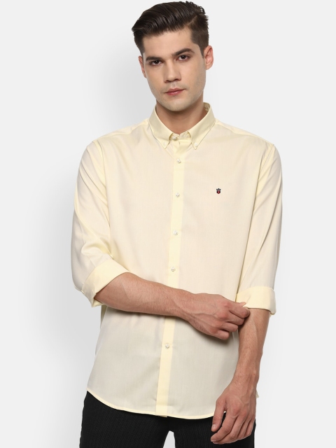 

Louis Philippe Sport Men Yellow Slim Fit Button-Down Collar Cotton Casual Shirt