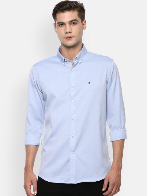 

Louis Philippe Sport Men Blue Slim Fit Button-Down Collar Cotton Casual Shirt