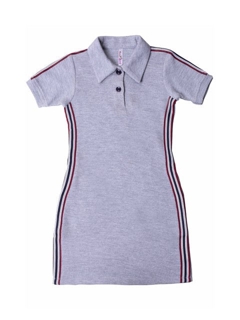 

Hunny Bunny Girls Grey Melange T-shirt Dress