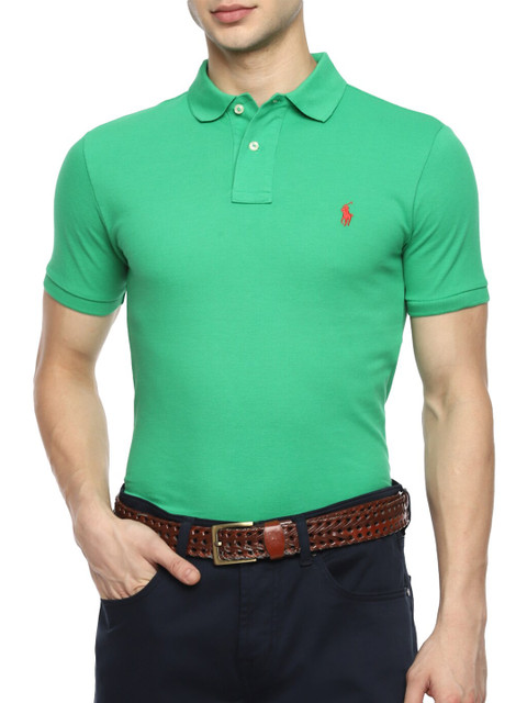 

Polo Ralph Lauren Men Green Polo Collar T-shirt