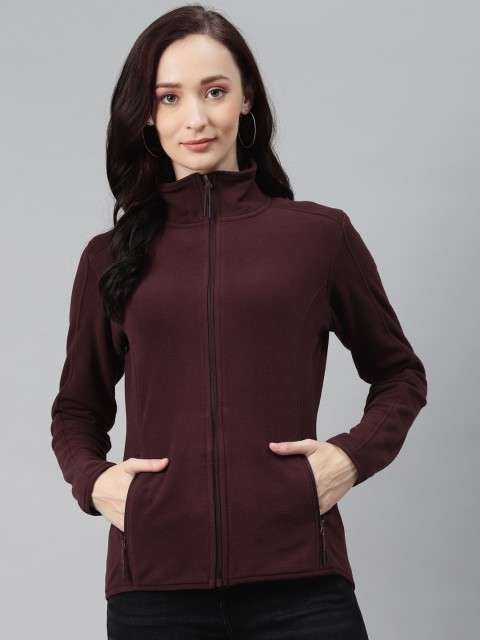 

Marks & Spencer Women Maroon Solid Sweatshirt