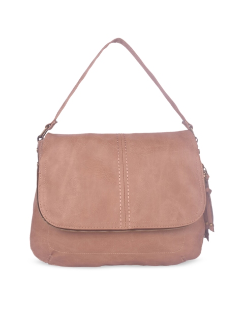 

Bagkok Women Brown PU Structured Handheld Bag