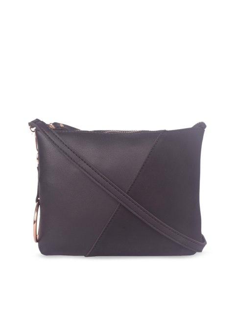 

Bagkok Women Black PU Sling Bag