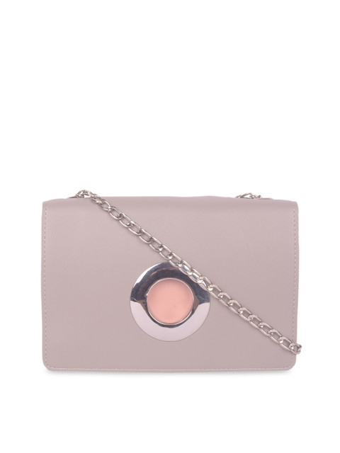 

Bagkok Women Grey PU Structured Sling Bag