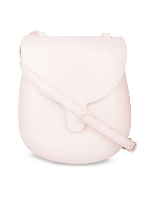 

Bagkok White Textured PU Structured Sling Bag