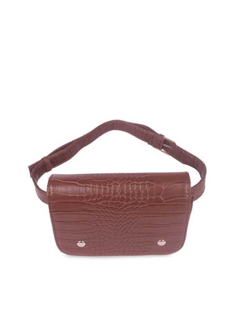 

Bagkok Women Brown Animal Textured PU Pouch