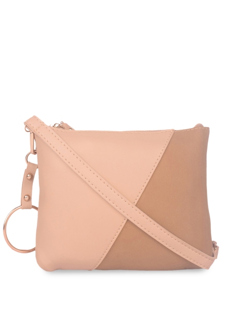 

Bagkok Beige Women PU Sling Bag