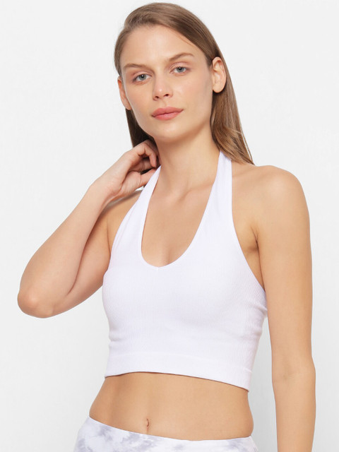 

FOREVER 21 Women White Tank Crop Top
