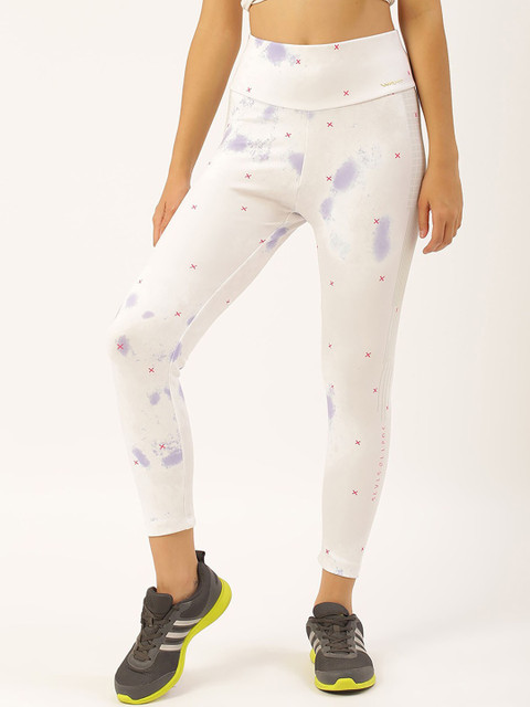 

Sweet Dreams Women White Printed Slim Fit Track Pants