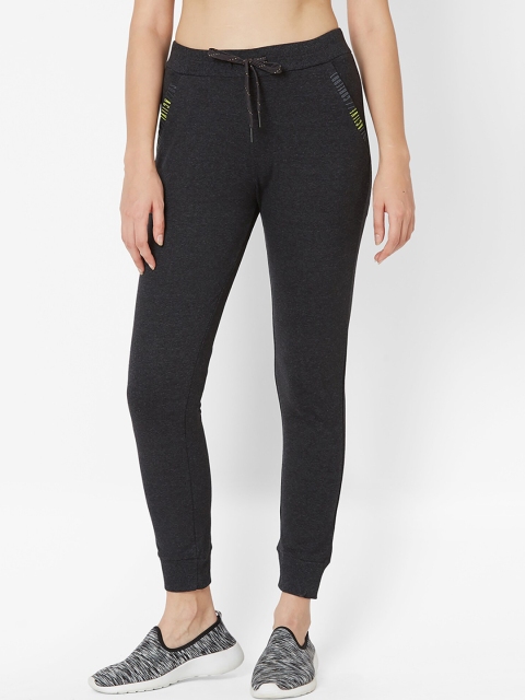 

Sweet Dreams Women Charcoal Grey Solid Slim-Fit Joggers
