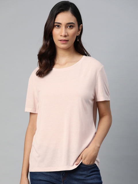 

Marks & Spencer Women Pink Solid T-shirt