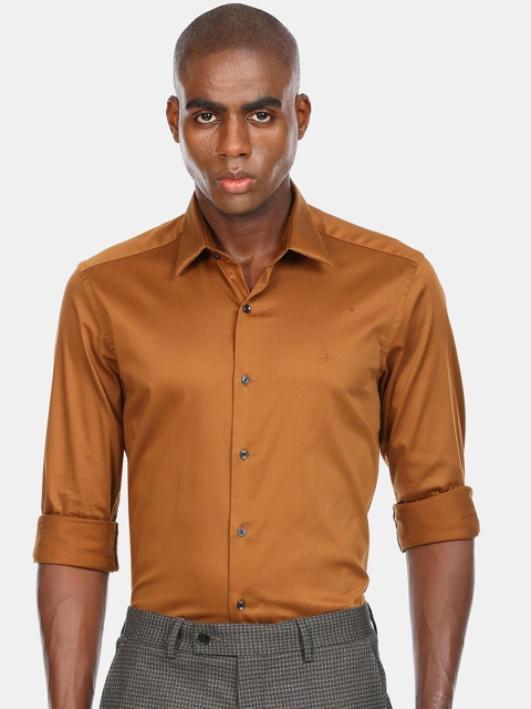 

Arrow New York Men Brown Solid Cotton Formal Shirt
