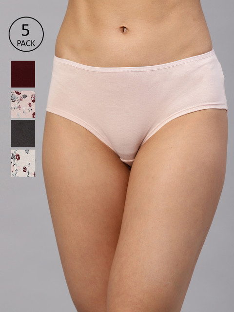 

Marks & Spencer Women Pack of 5 Hipster Briefs T612011X, Nude