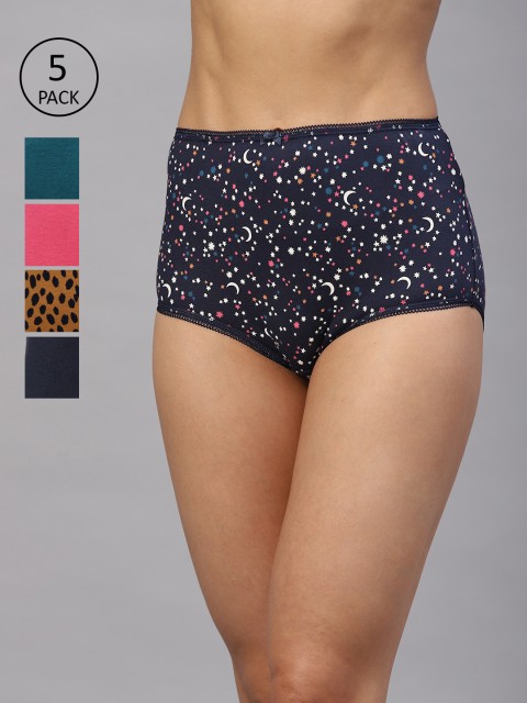

Marks & Spencer Women Pack of 5 Sustainable Hipster Briefs T612101XMULTI, Multi
