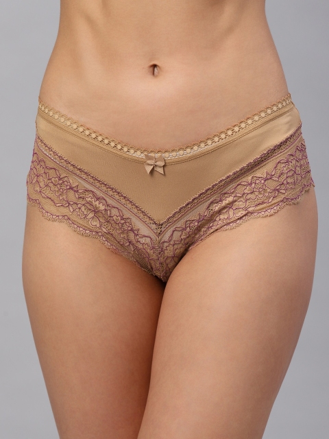 

Marks & Spencer Women Nude-Coloured Lace Detailed Basic Briefs T617769RICH AMBER