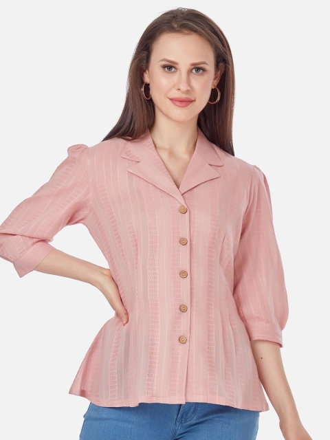 

Kiana Pink Schiffli Details Top