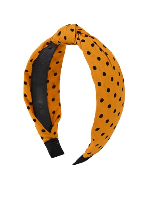 

MARC LOUIS Women Yellow Printed Head Band