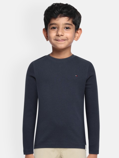 

Tommy Hilfiger Boys Navy Blue Organic Cotton T-shirt