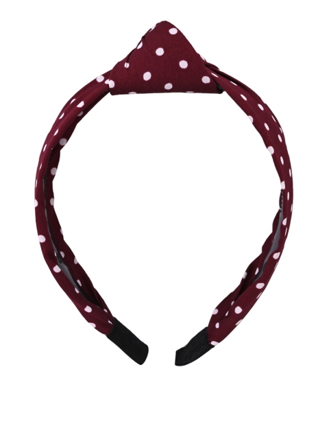 

Marc Louis Women Maroon Printed Head Band