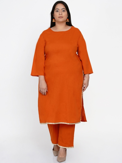 

Fabnest Curve Women Rust Kurta