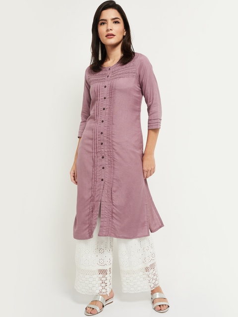 

max Women Purple Kurta